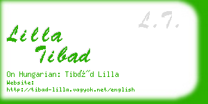 lilla tibad business card